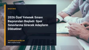 2026 Özel Yetenek Sınavı Başvuruları Başladı: Spor Sınavlarına Girecek Adayların Dikkatine!